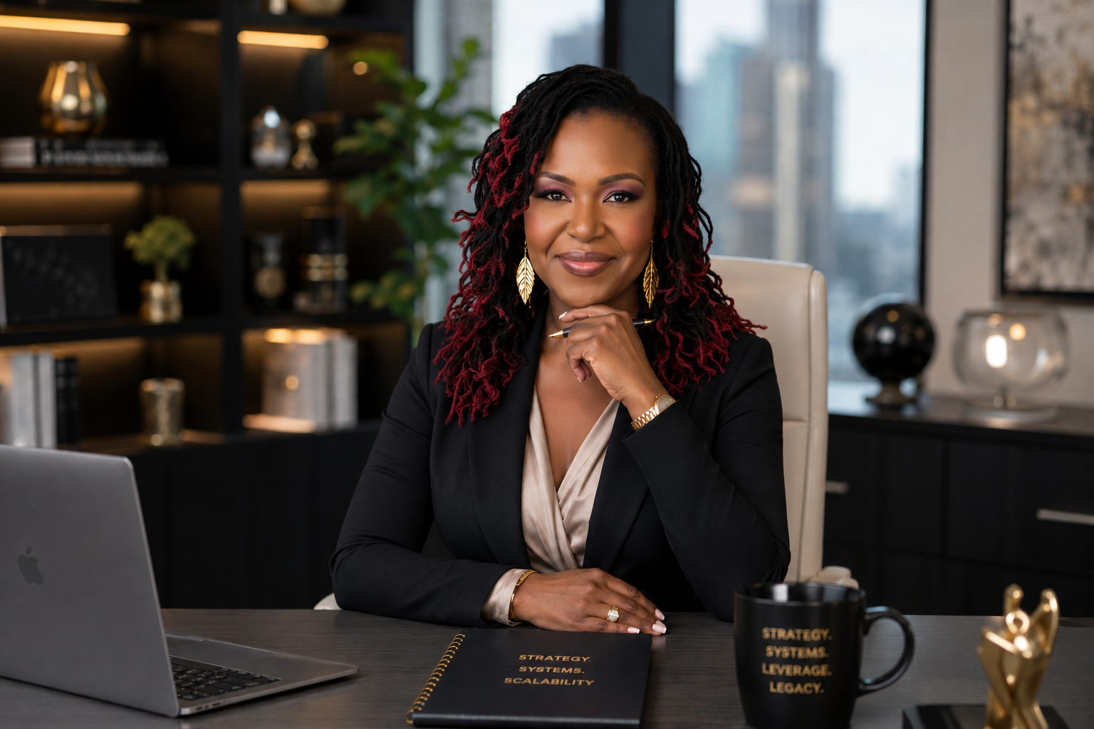 Dr. Shermnae D. Jones helping founder-led businesses build leverage through systems, AI, and operational excellence.