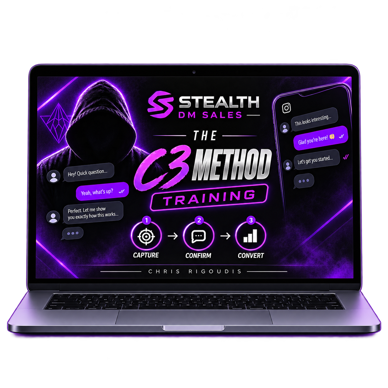 The C3 Method training on a laptop