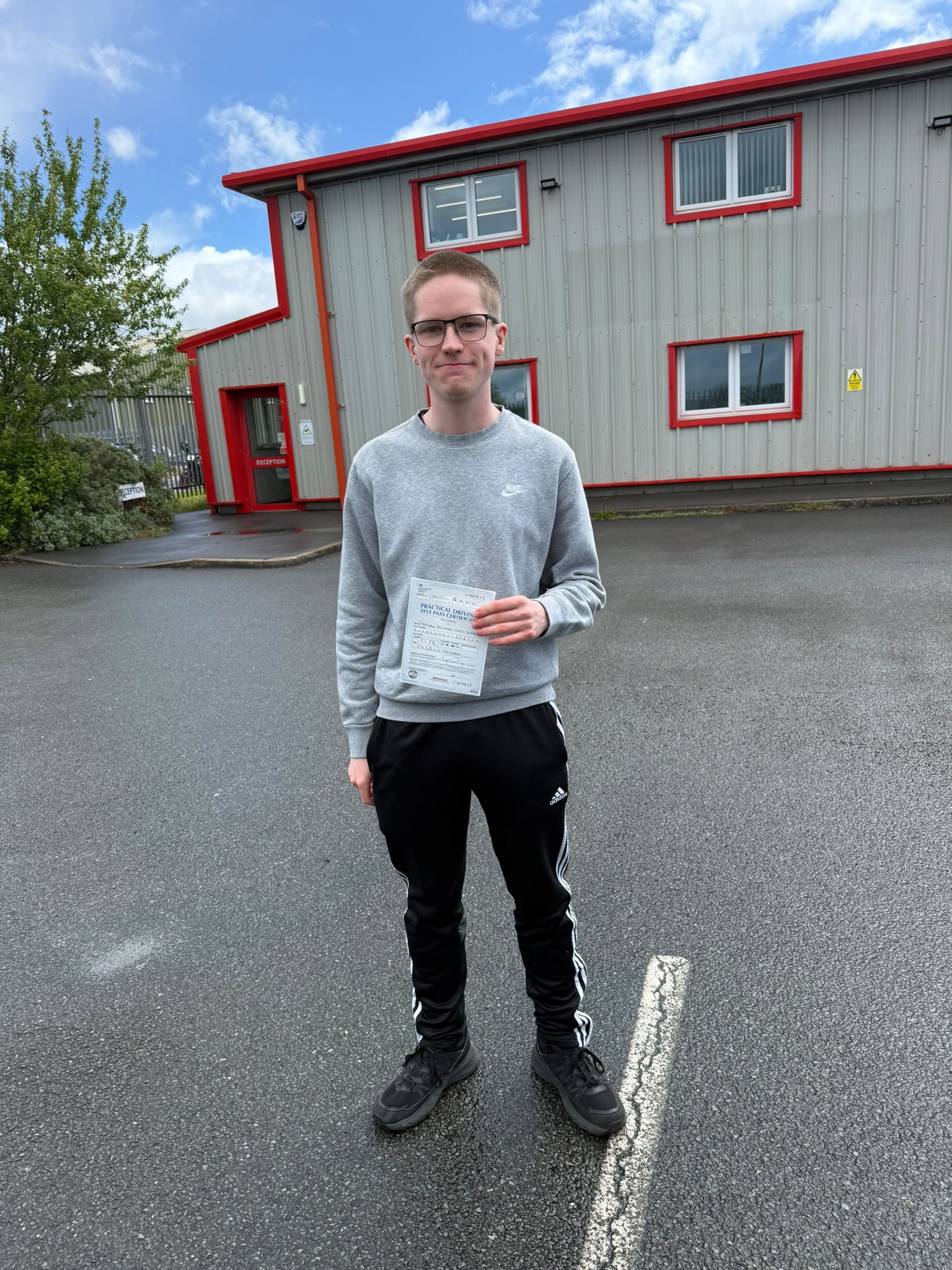 Successful driving test pass