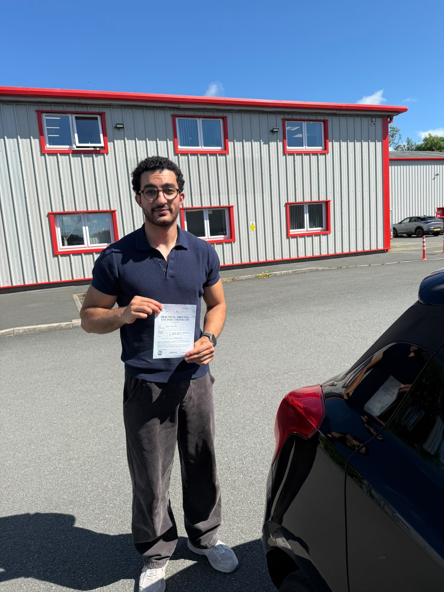 Successful driving test pass