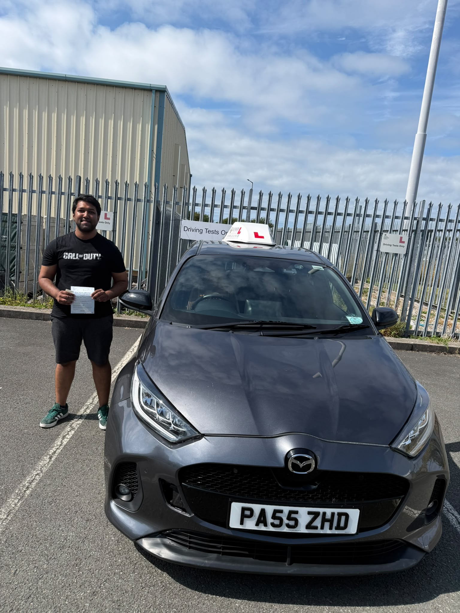 Successful driving test pass