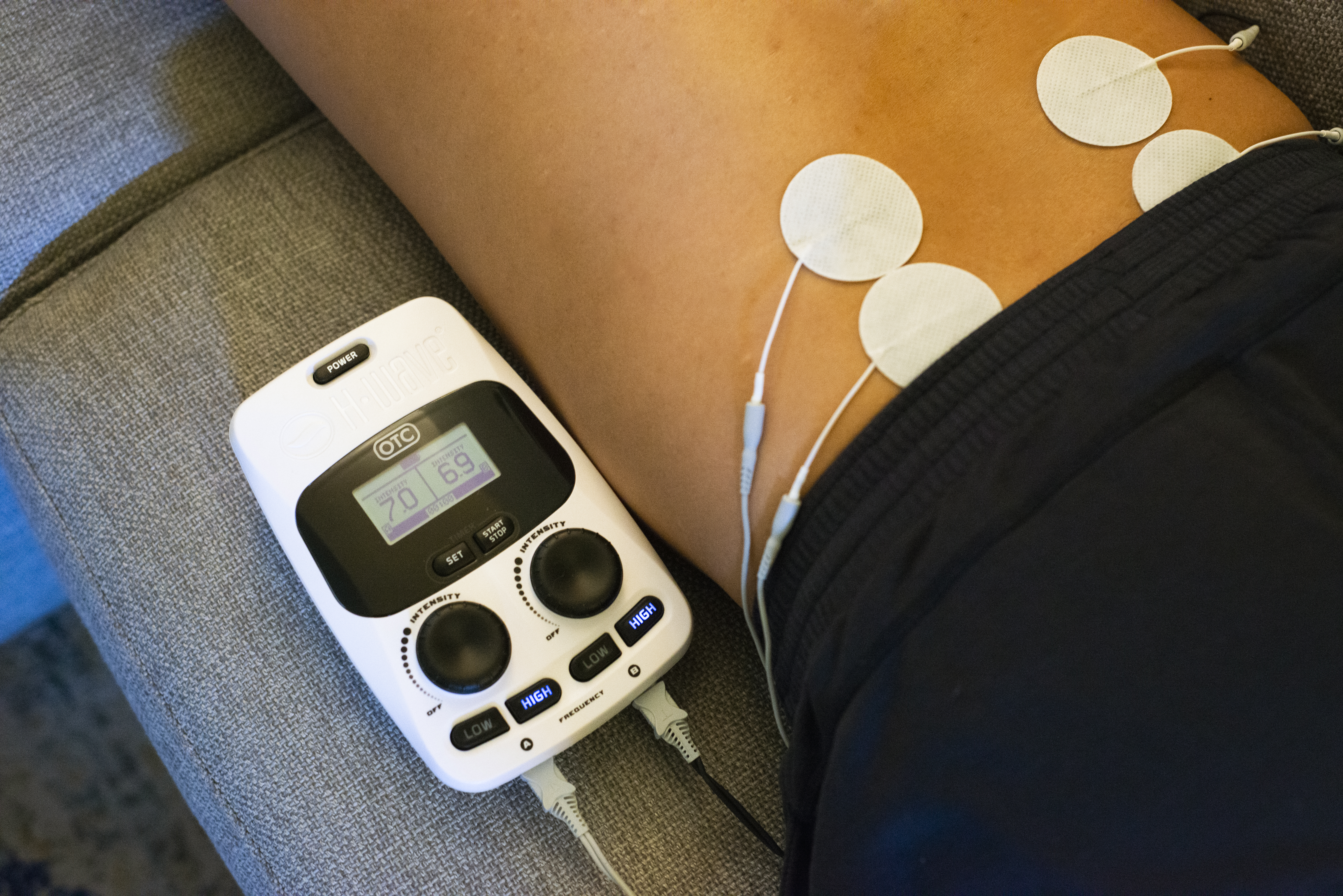 H-Wave treatment setup