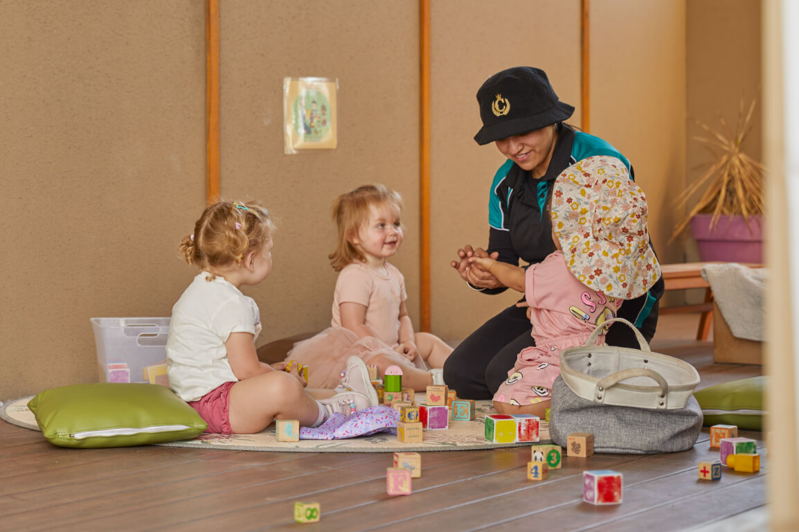 children being taken care 