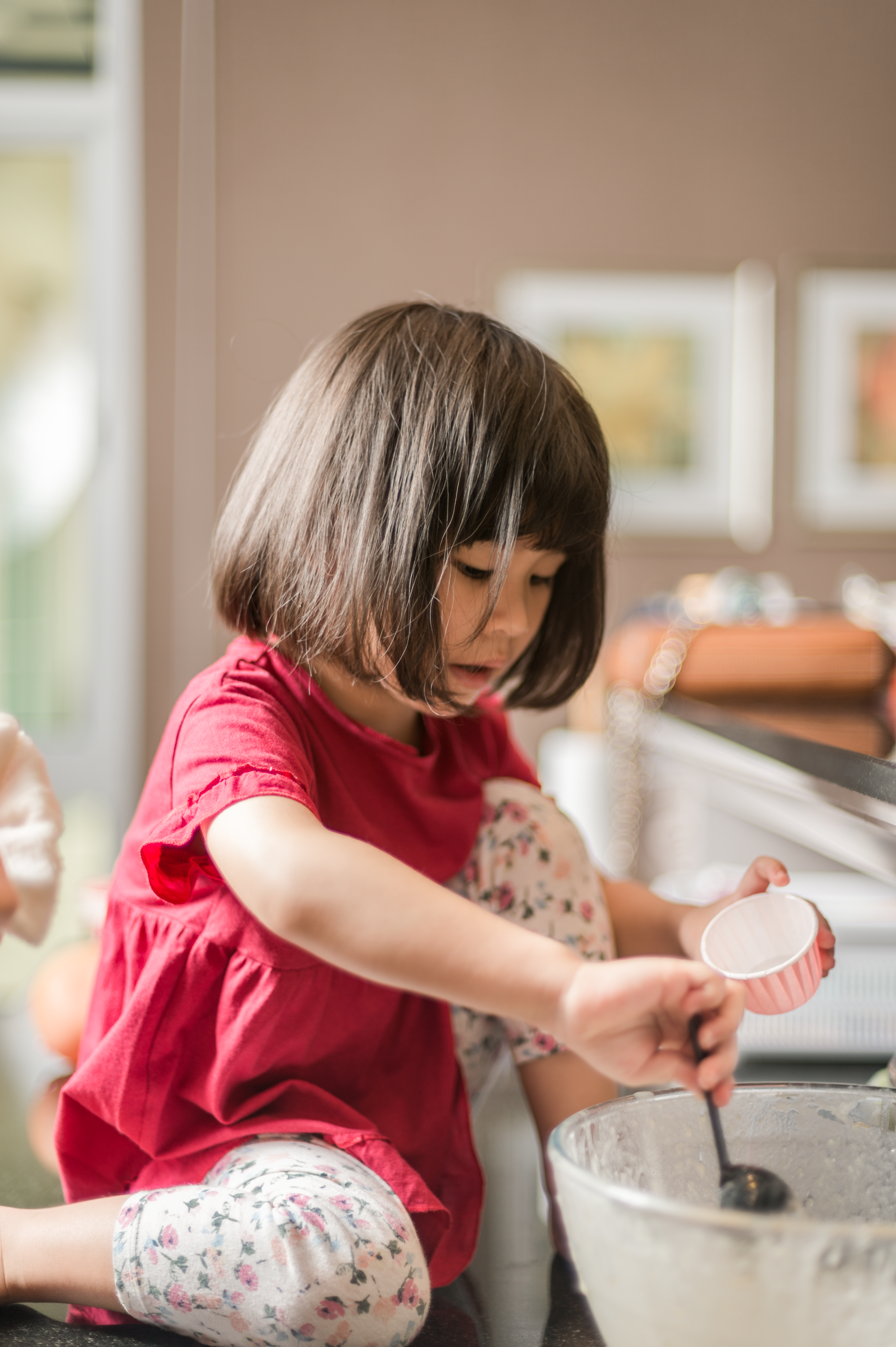 children cooking with basic techniques