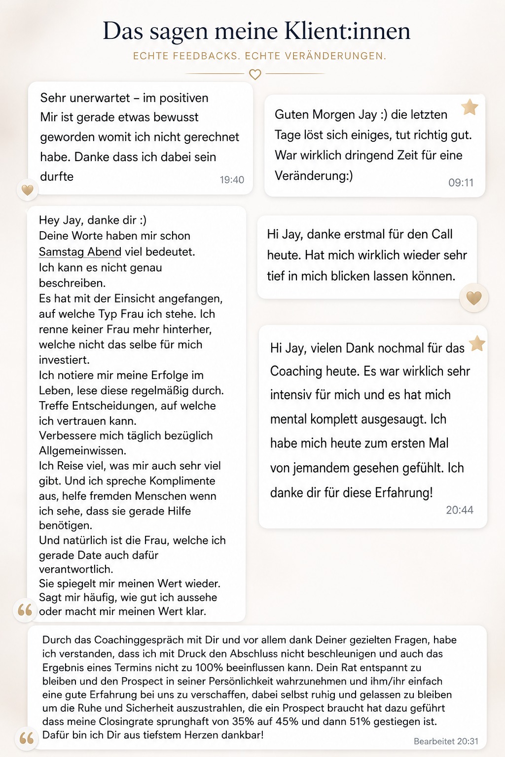 Klienten Feedback