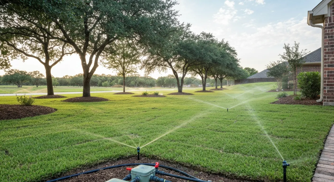 Residential sprinkler system installation