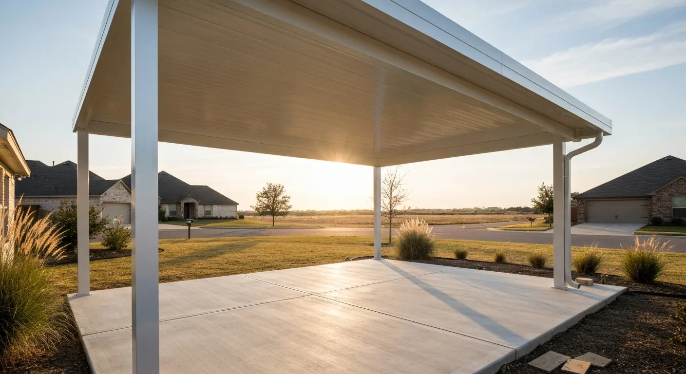 Patio cover installation