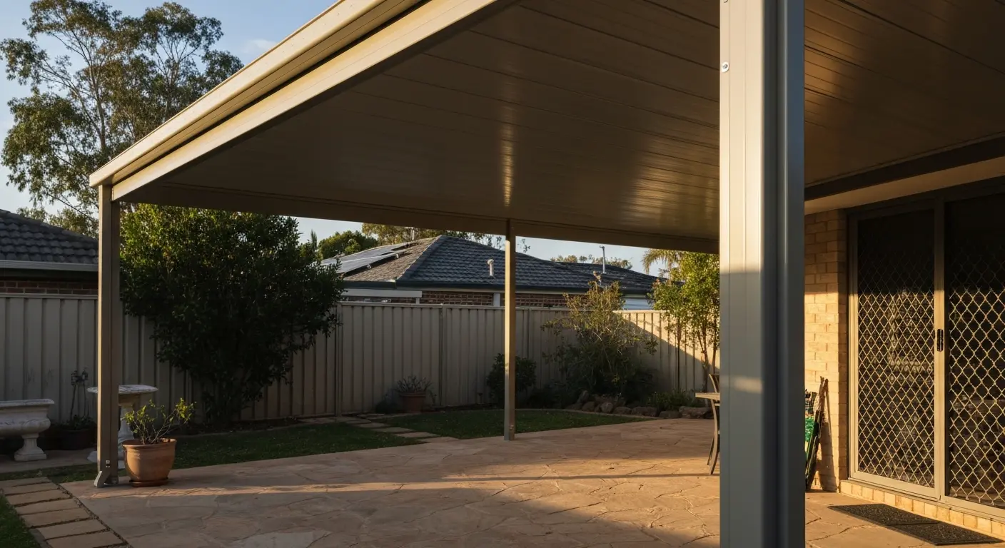 Patio cover installed in Rosehill