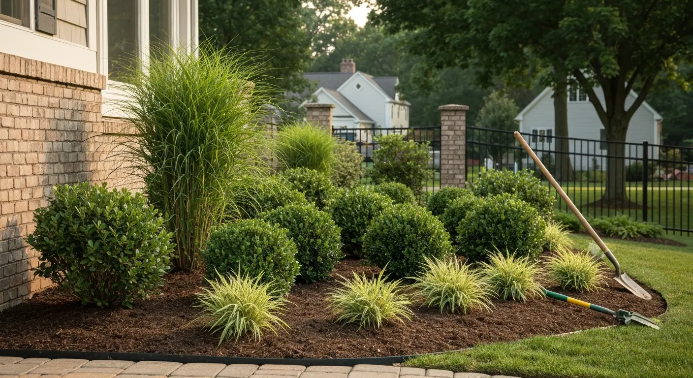 Landscape planting rendering