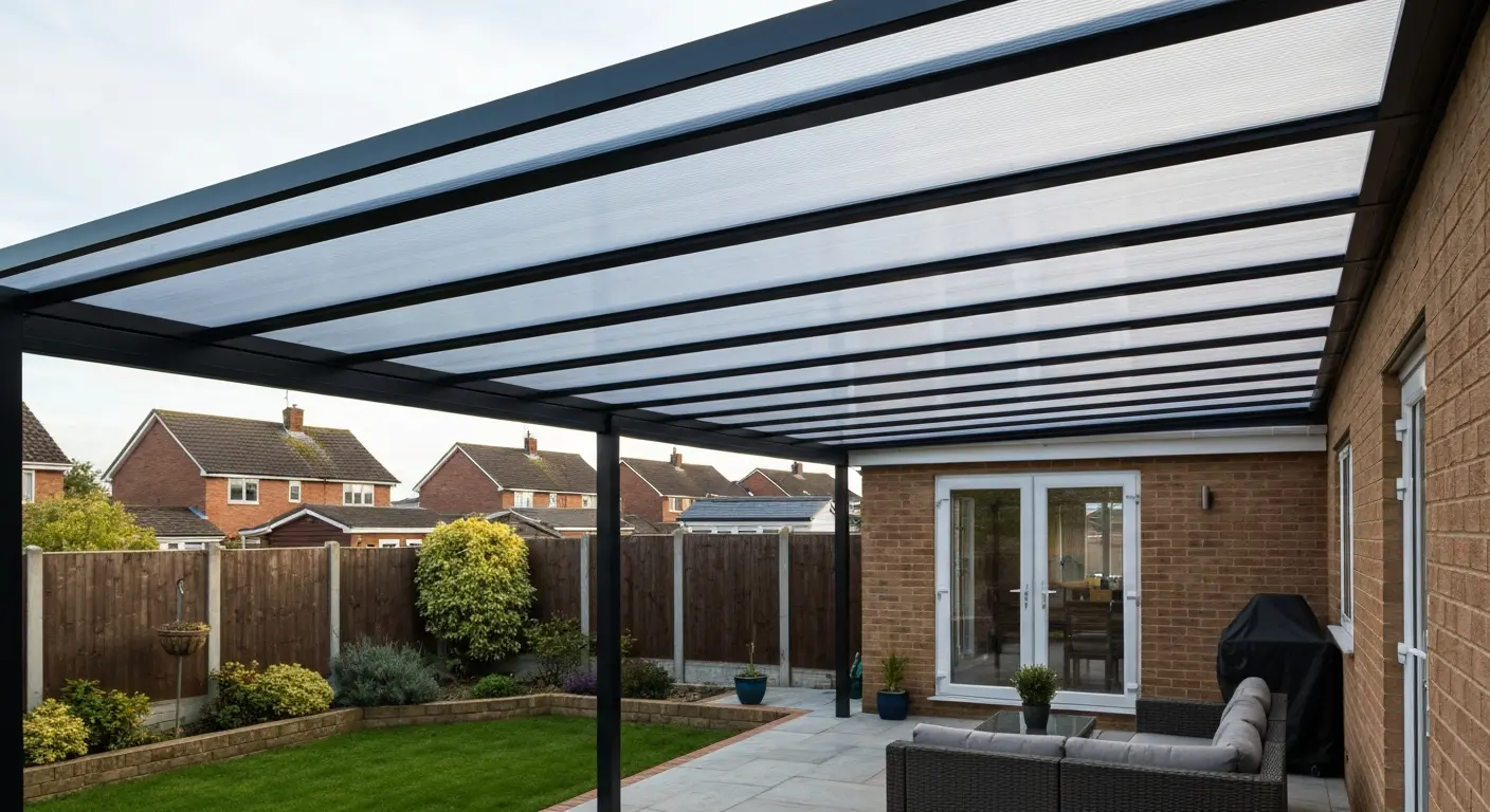 Polycarbonate patio cover