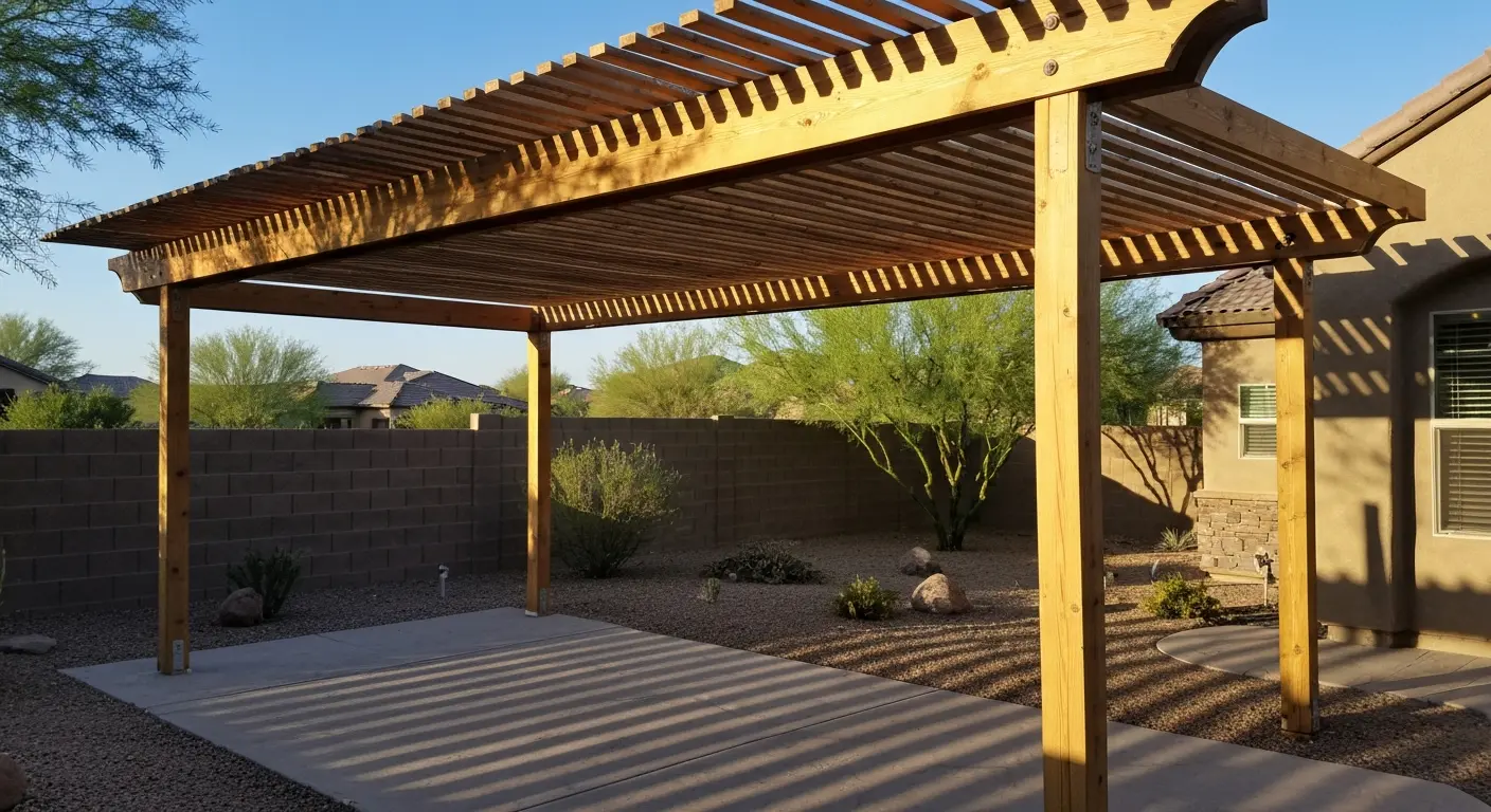 Pergola shade structure