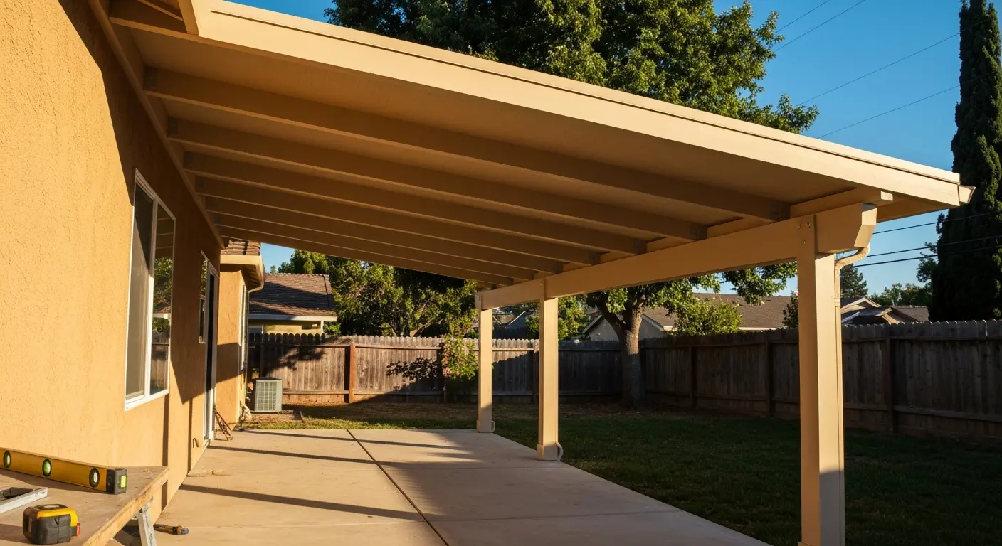 Patio cover installation