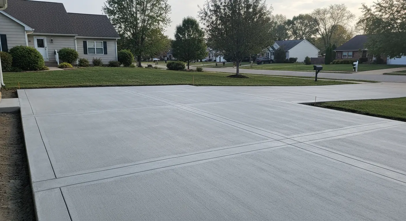 Concrete driveway and patio work