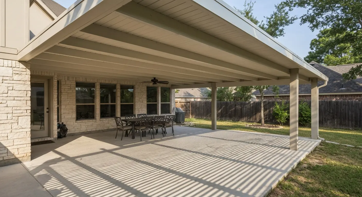 Patio cover installation