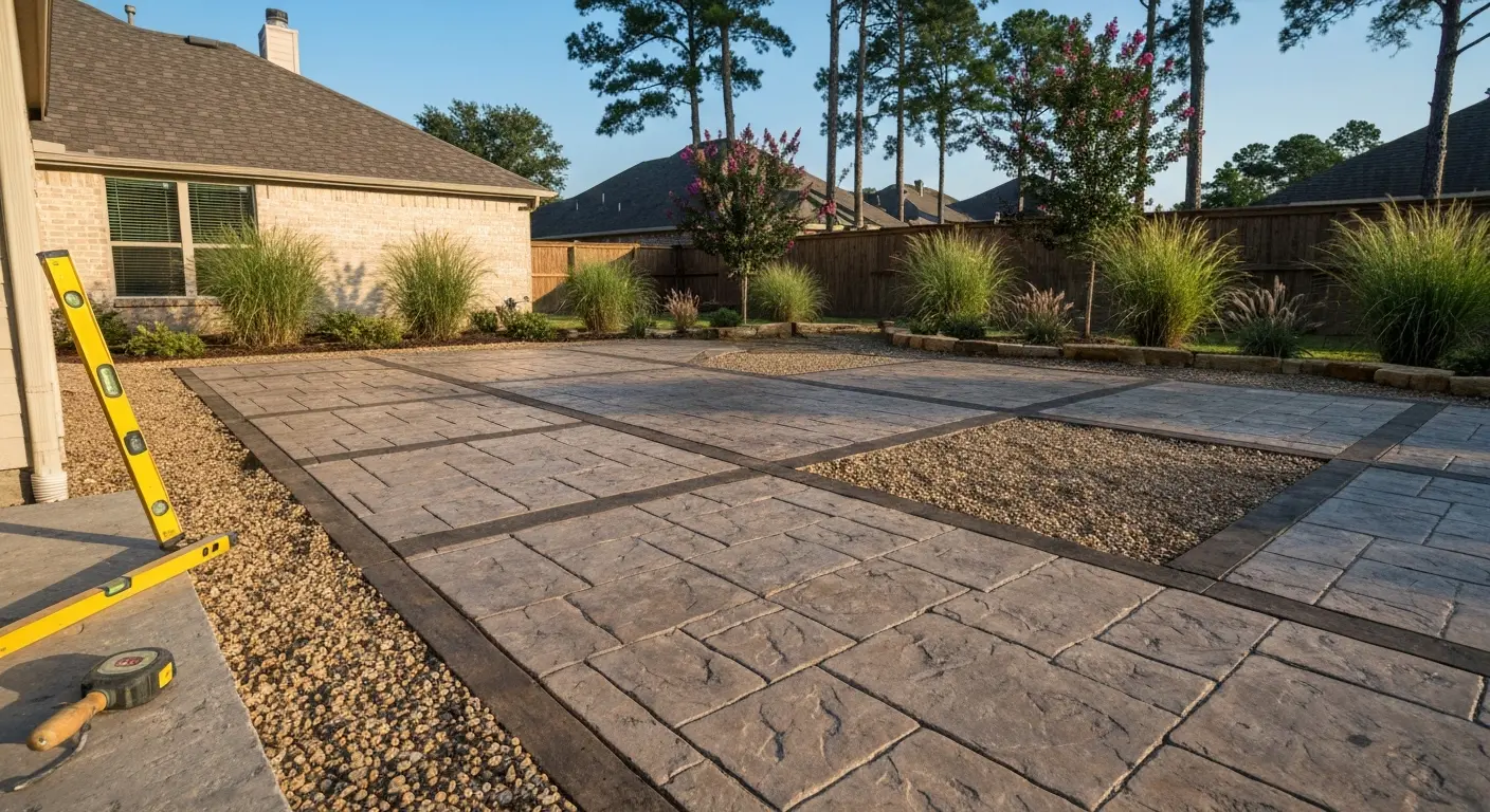 Patio design rendering