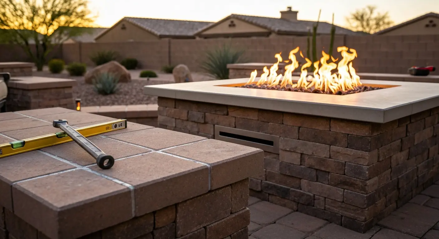 Fireplace installation