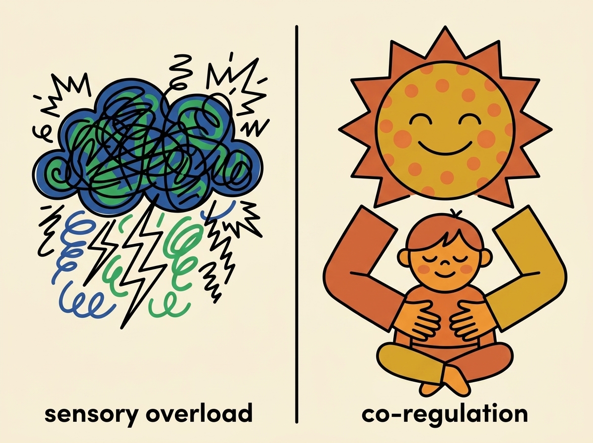 Sensory Co-Regulation Illustration
