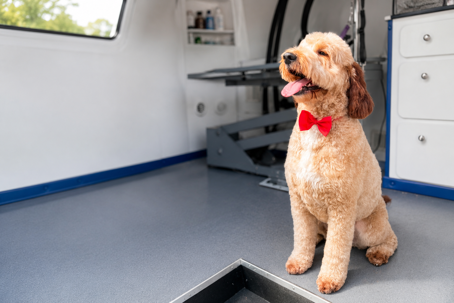 Luxury mobile dog grooming