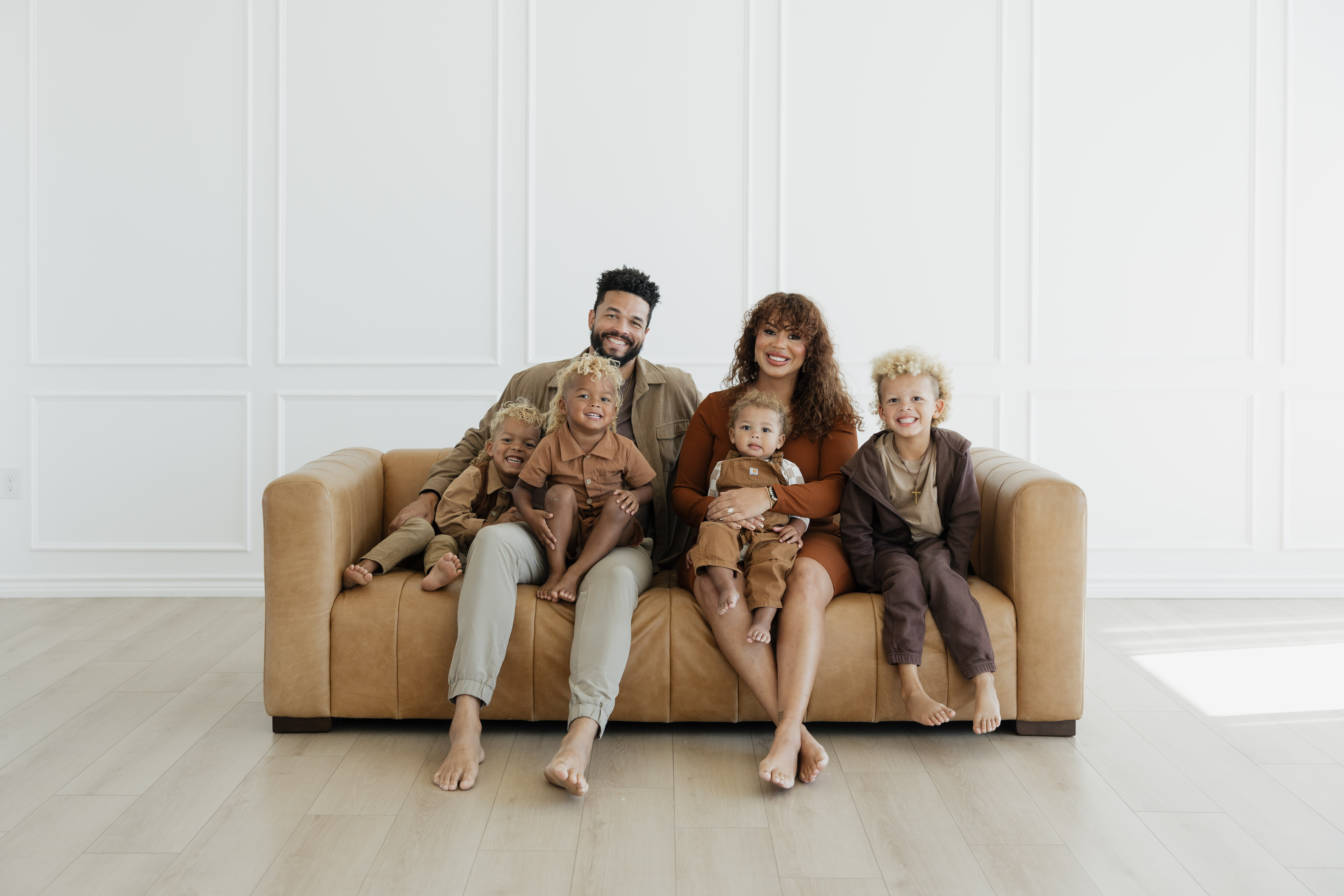 Christopher Swan with his wife Dakota and their sons