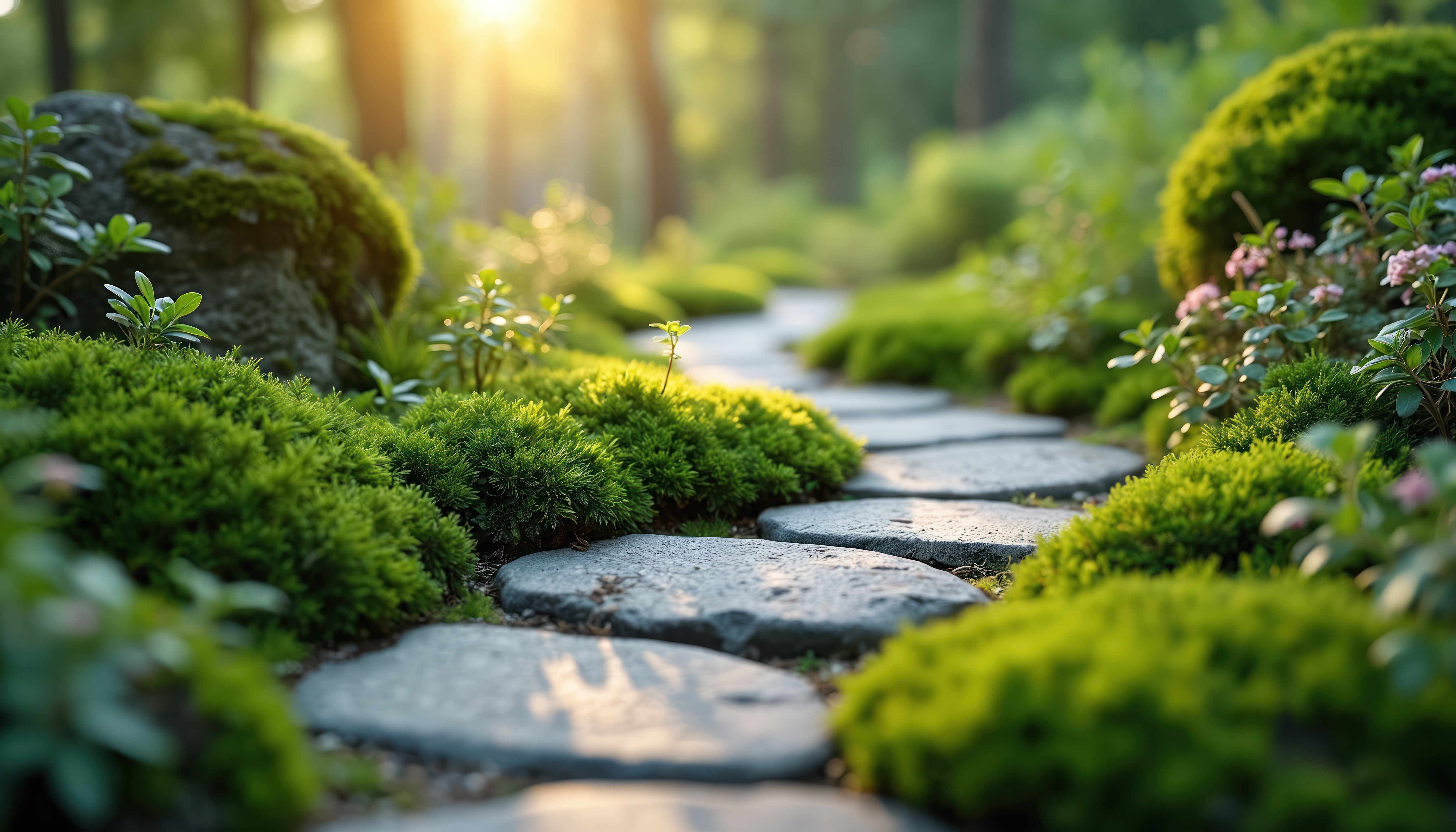 Contemplative moss path