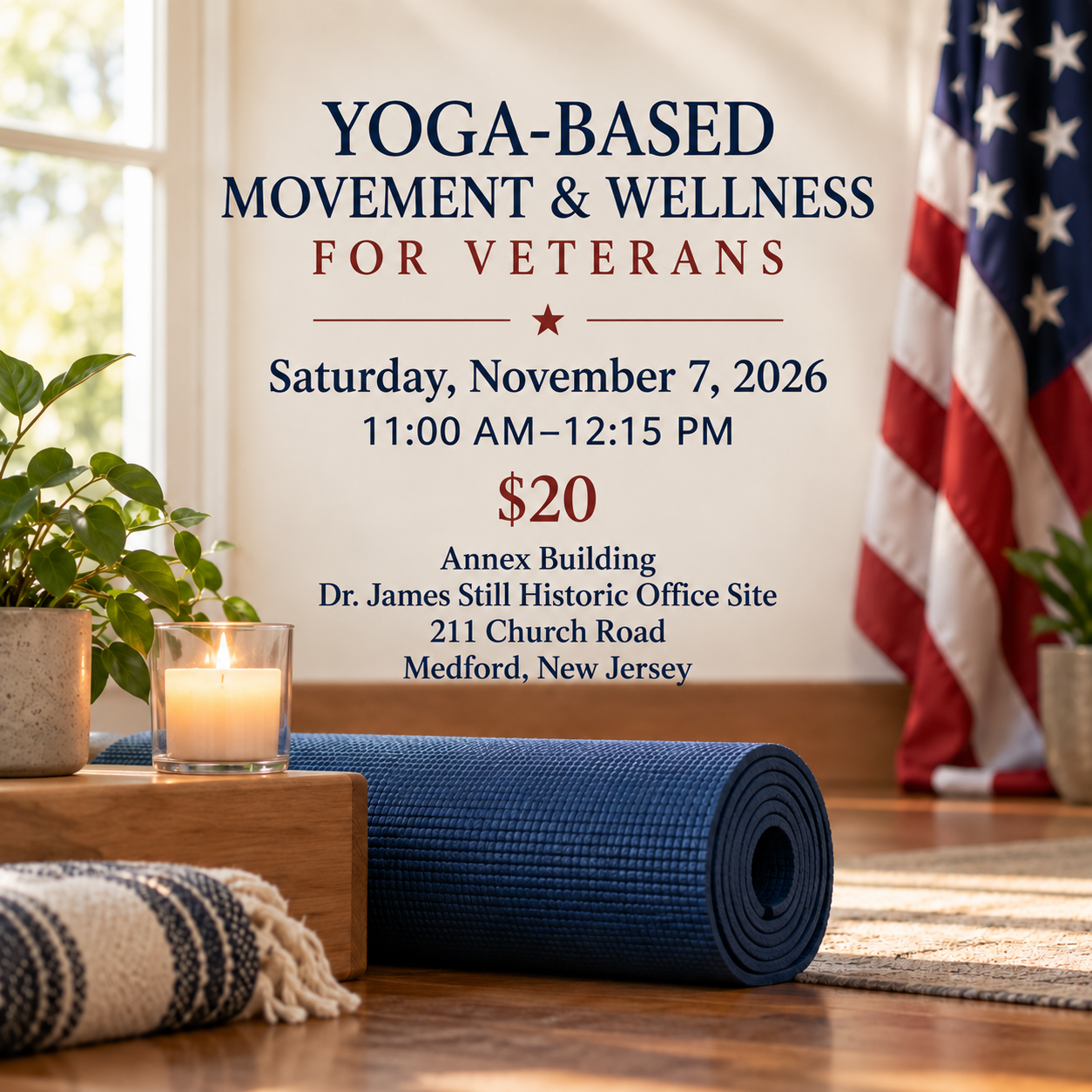 Yoga-Based Movement and Wellness for Veterans event artwork