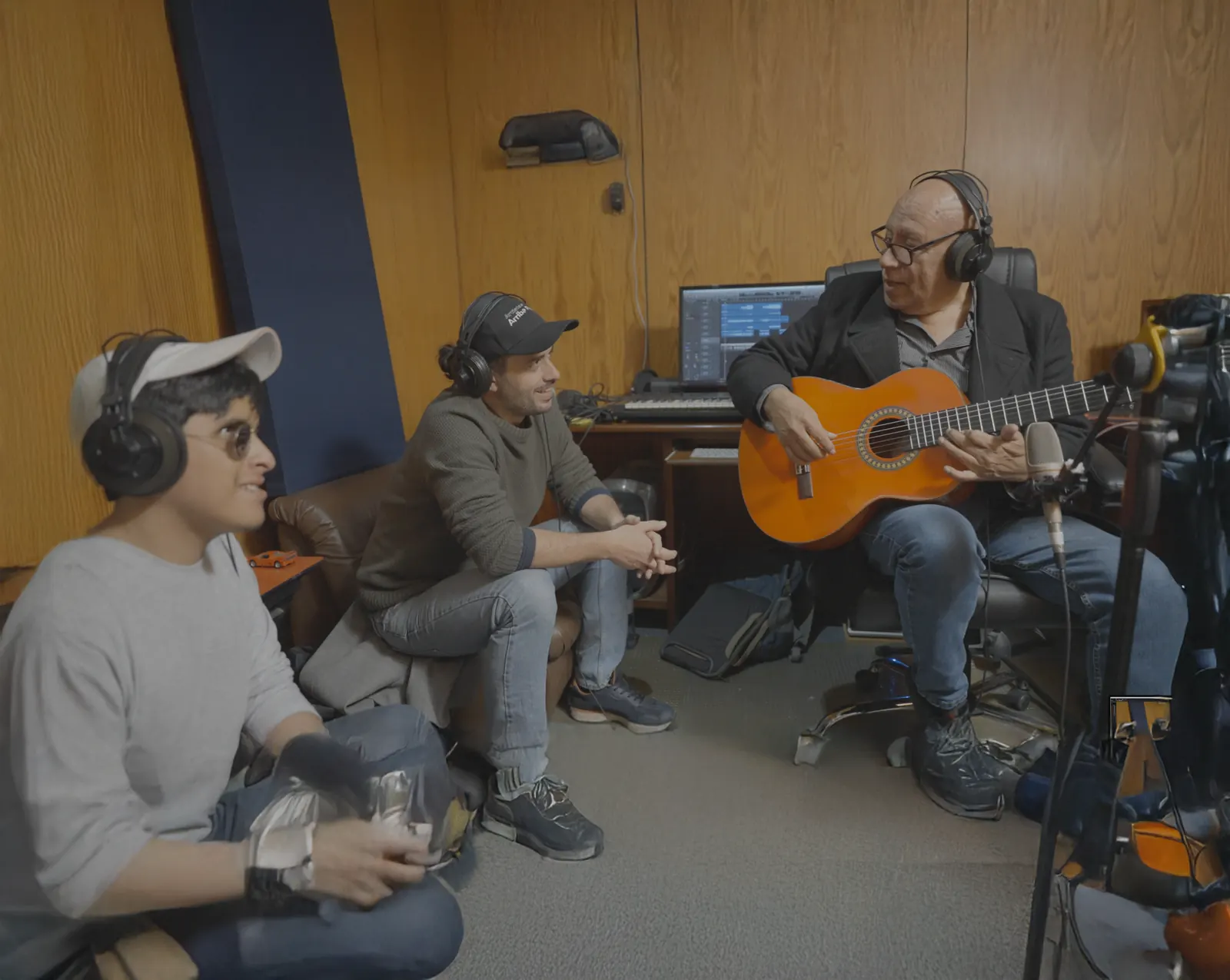 Sesión de grabación en estudio