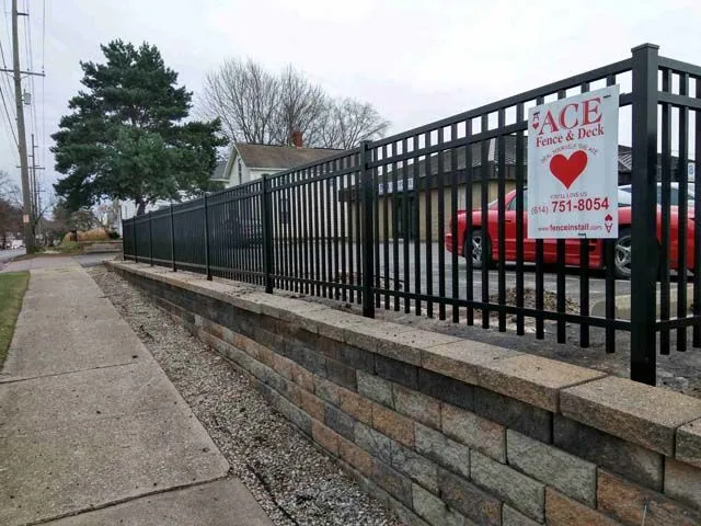 Heavy-duty commercial entry gate in Marysville, OH.