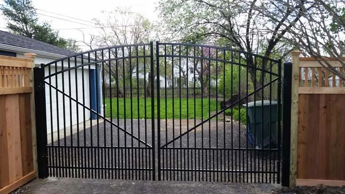 Custom heavy-duty perimeter gate in Worthington, OH.