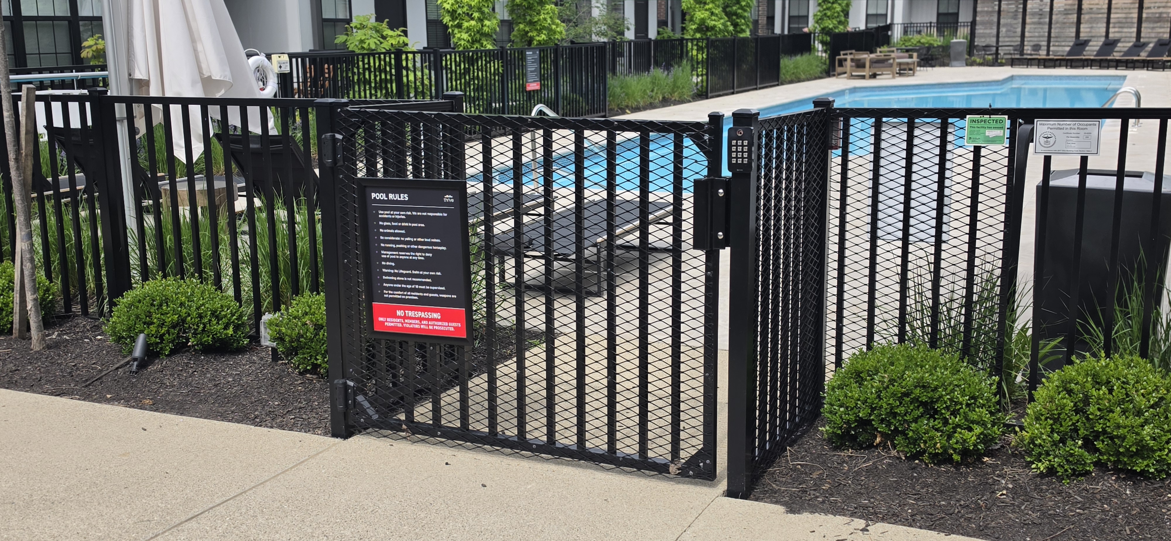 Heavy-duty commercial chain link fencing in Lancaster, OH.