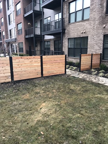 Industrial automated sliding gate system in Worthington, OH.
