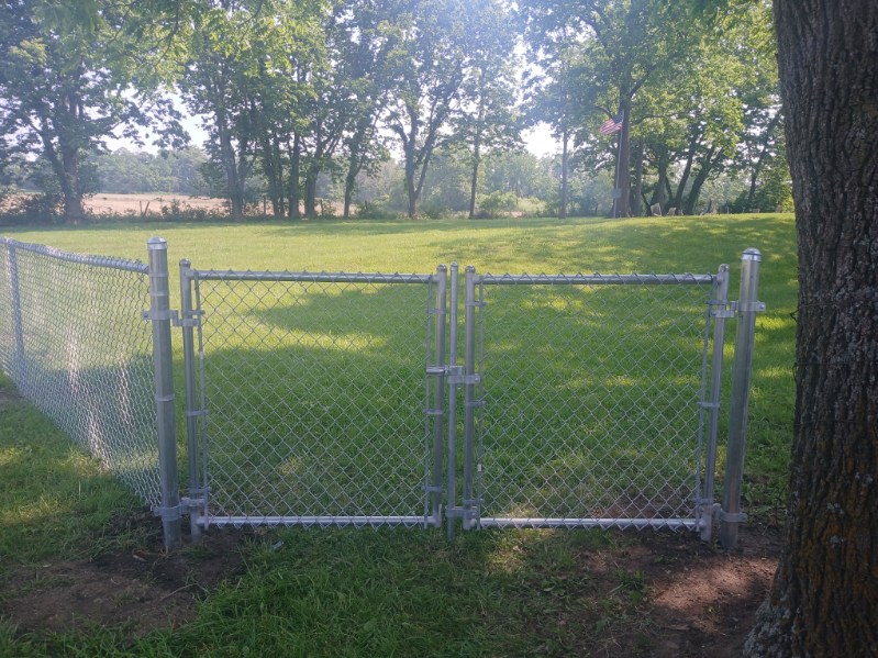 Large residential property access gate in Hilliard, OH.