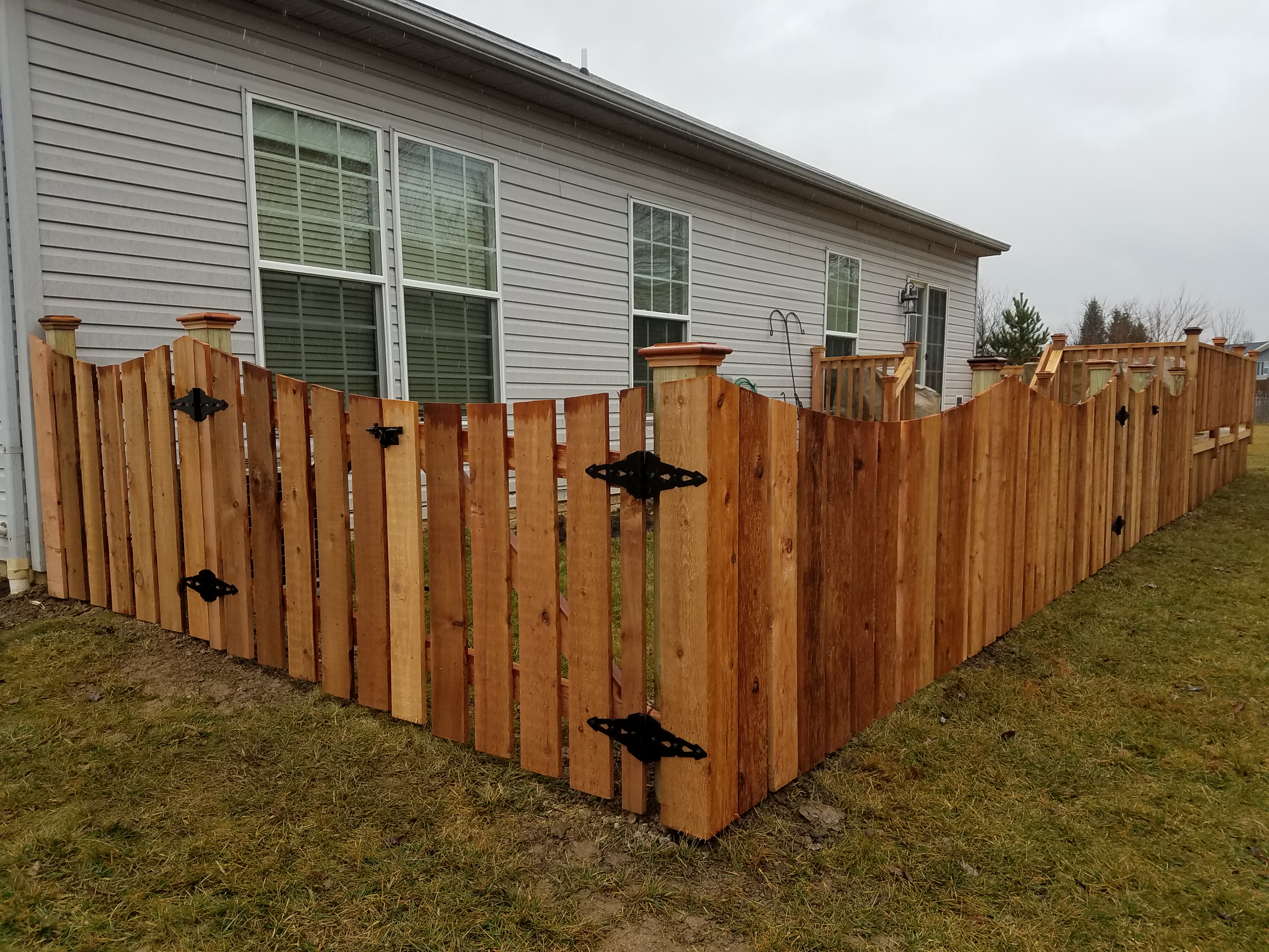 Automated entryway gate for residential property in Delaware, OH.