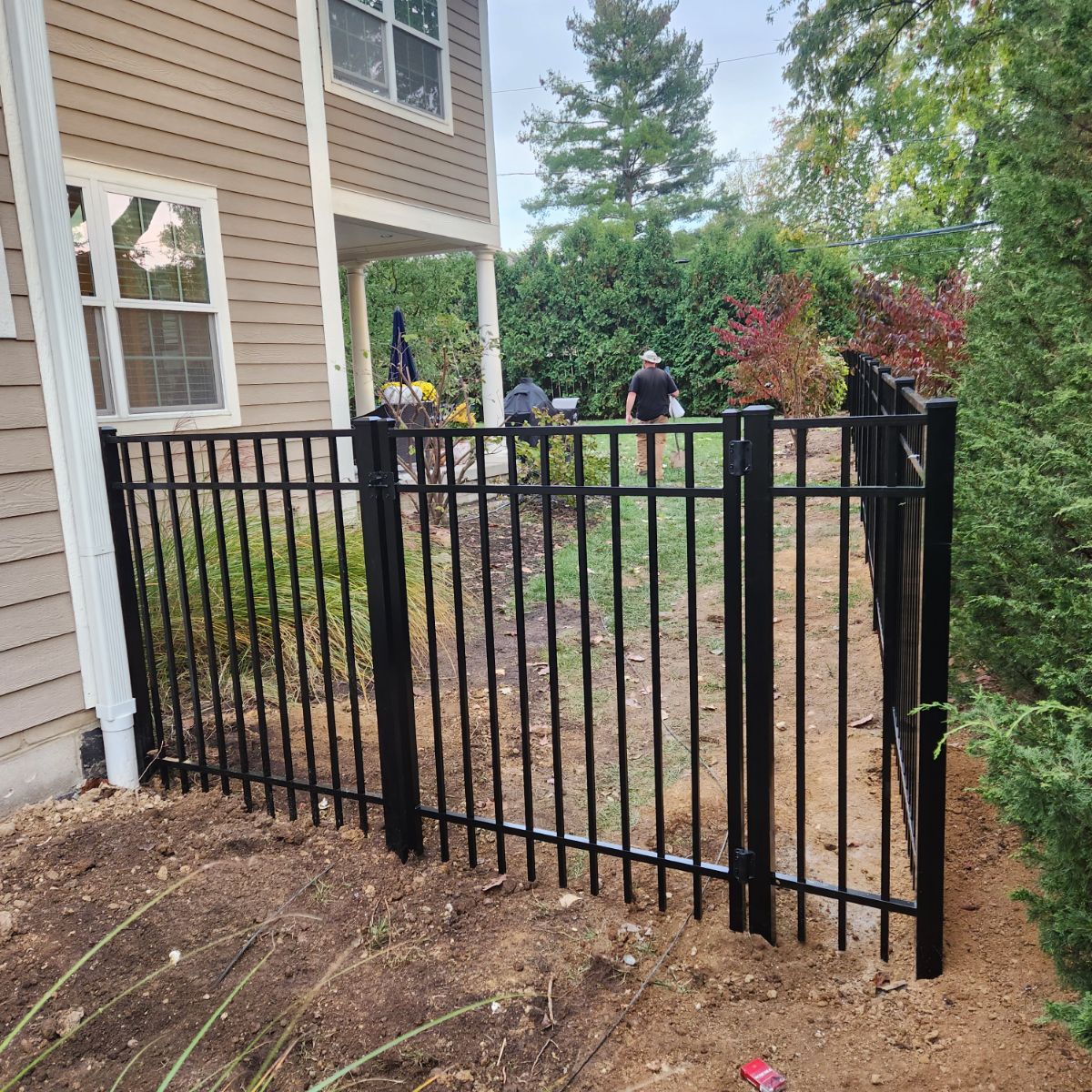 Premium driveway entry gate with secure hardware in Grove City, OH.