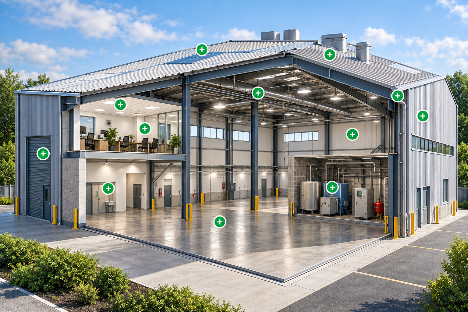 Interactive commercial building asbestos guide