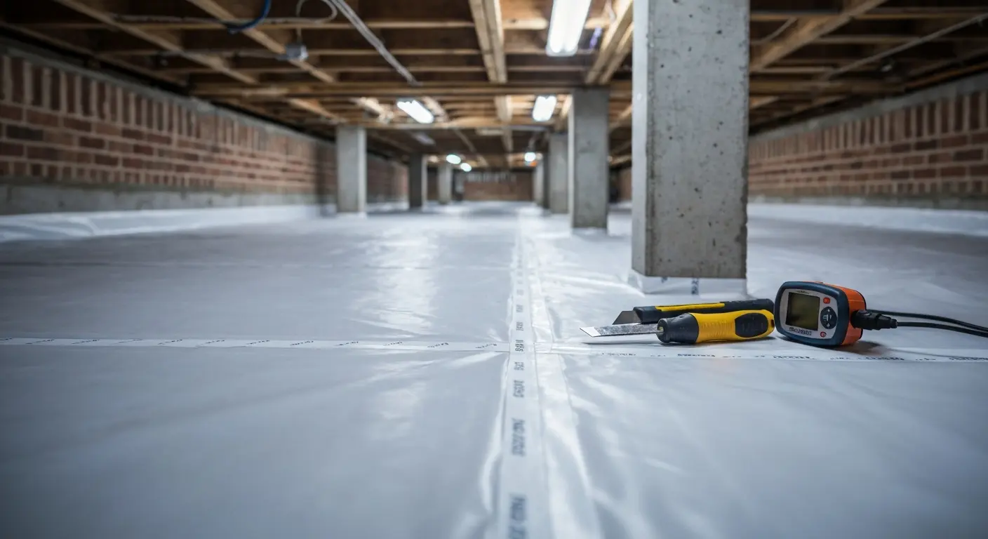 Crawlspace moisture control