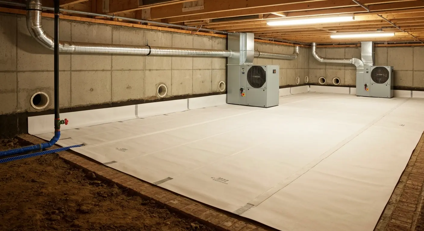 Crawl space moisture prevention