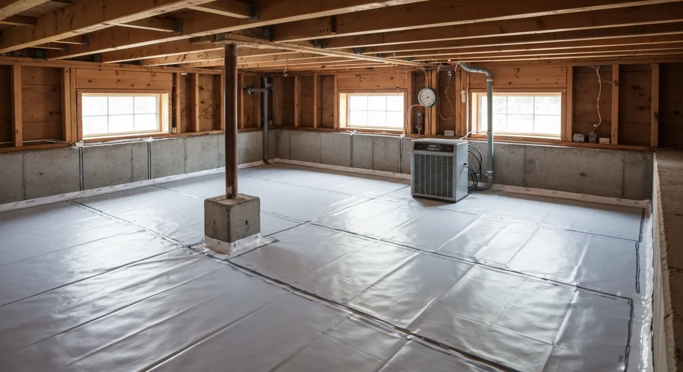 Crawlspace moisture prevention