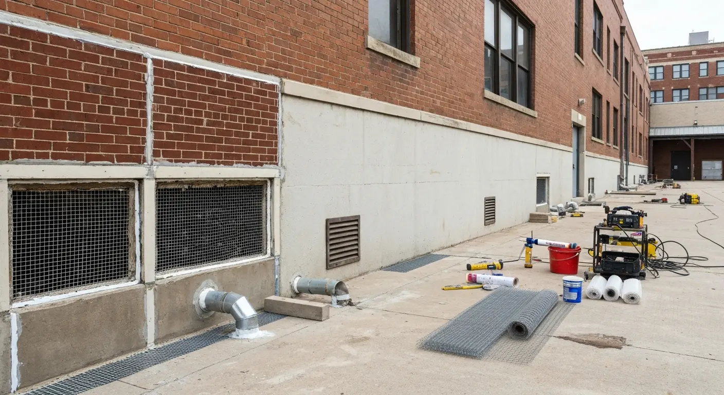 Rodent exclusion and trapping