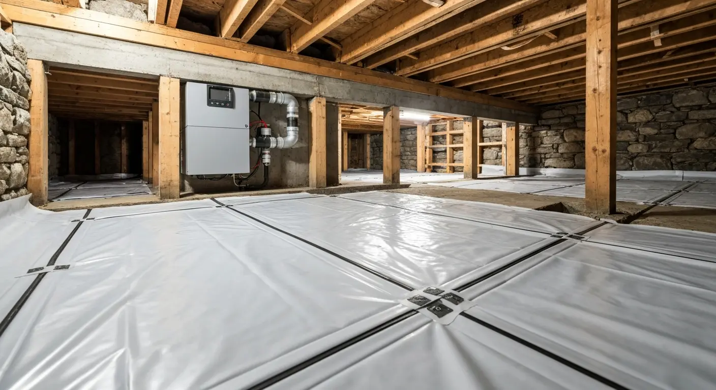 Crawlspace moisture control