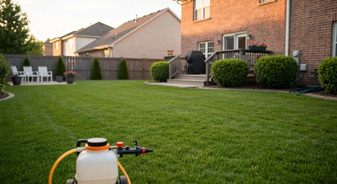 Mosquito control yard treatment