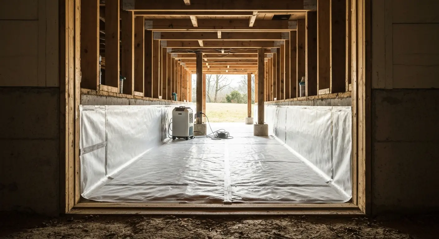 Crawlspace moisture control