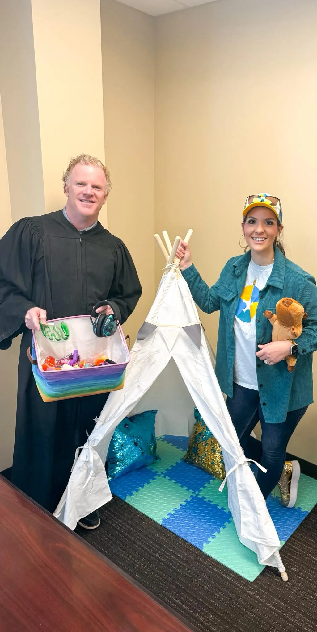 Community partners and families connecting through Caiden's Corner