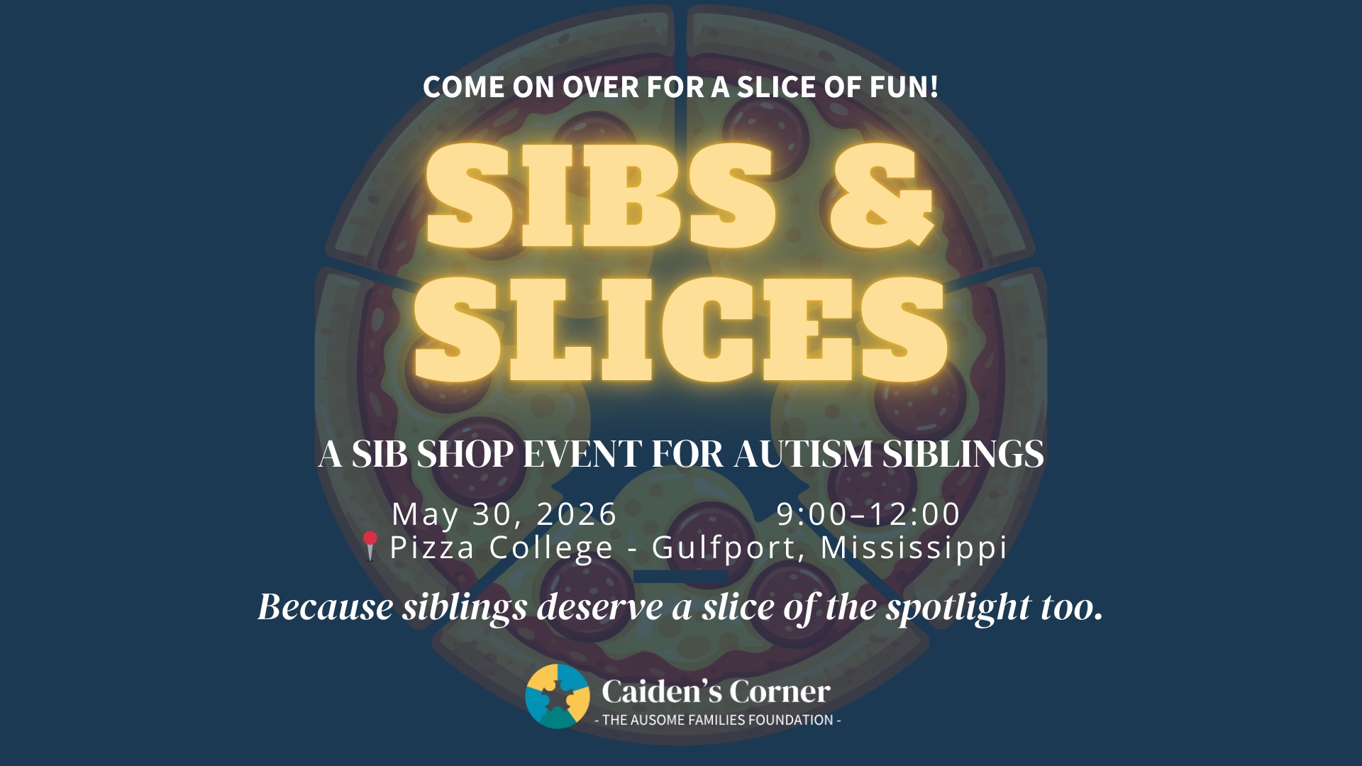Sibs & Slices – A Sib Shop Experience for Siblings of Children with Autism