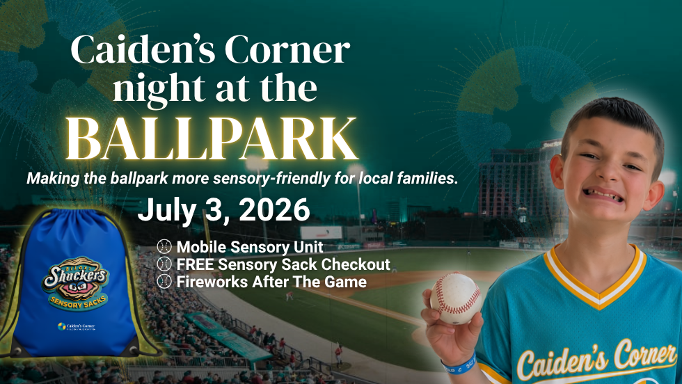 Caiden's Corner Shuckers Sensory Sack at MGM Park