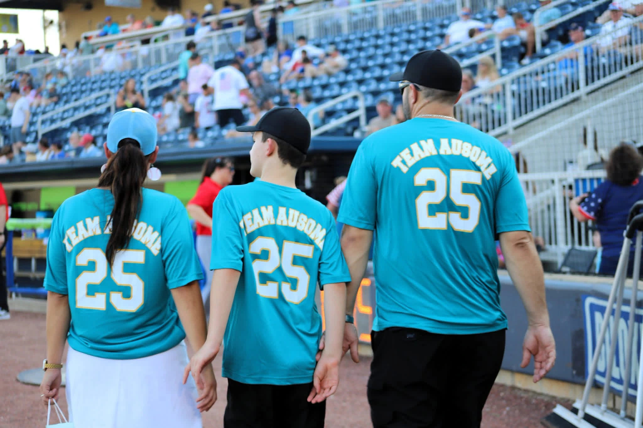 Family at the Shuckers game