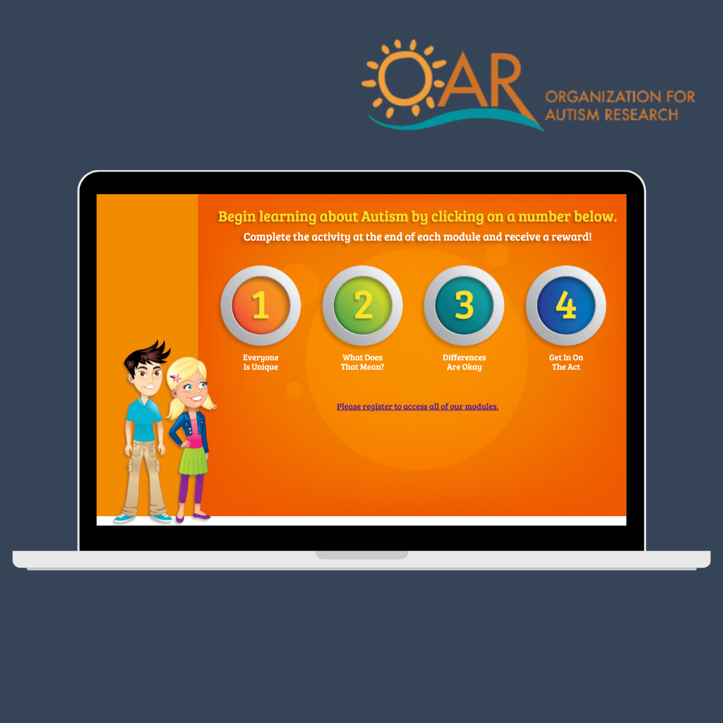 Autism Tuned In online learning resource from the Organization for Autism Research