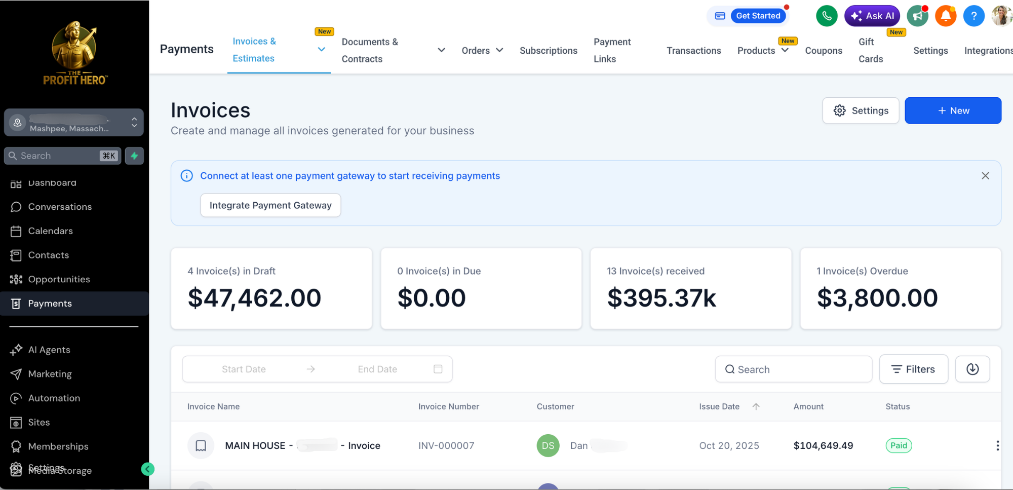 Profit Hero™ Invoices