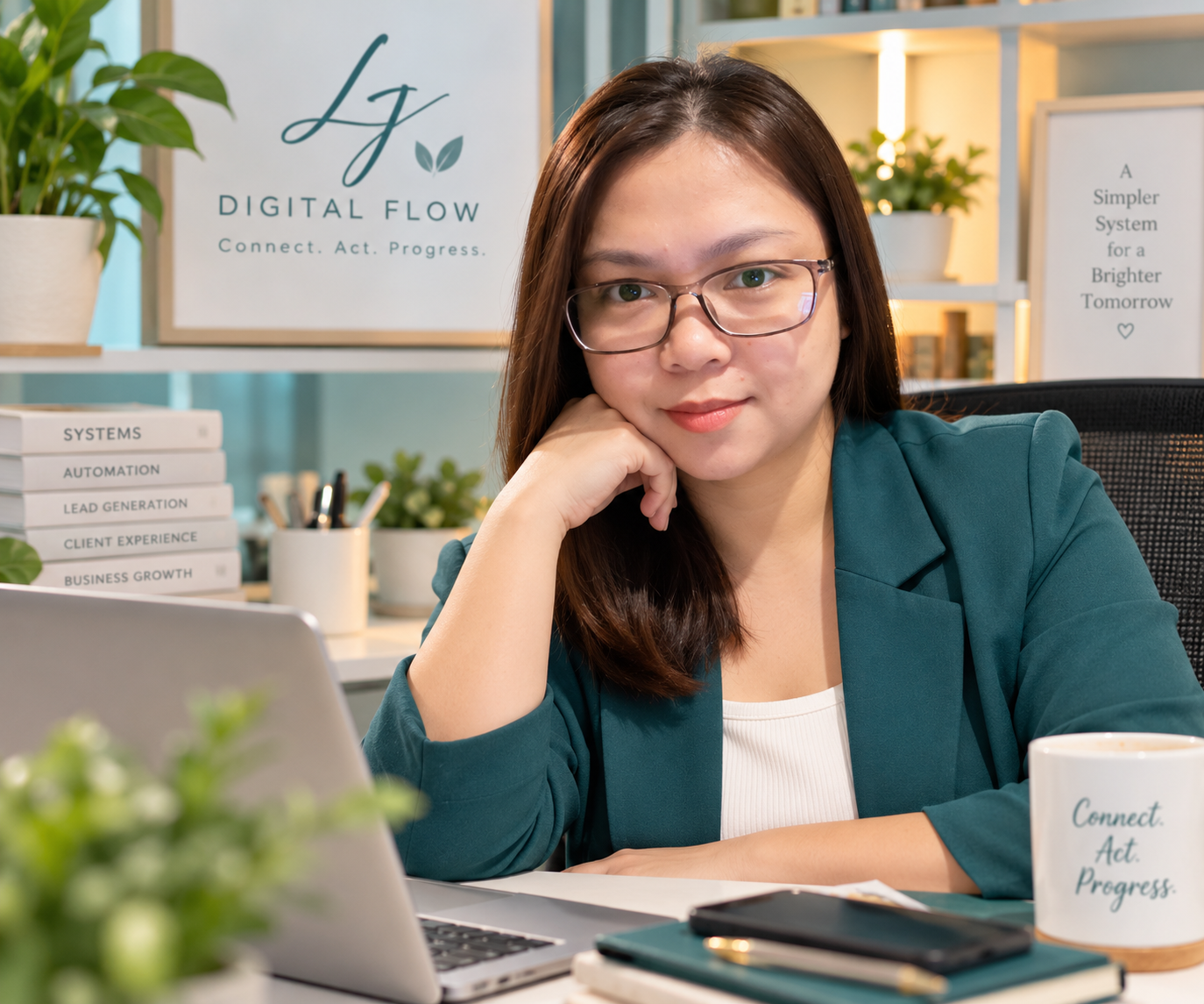 Lanie, founder of LJ Digital Flow