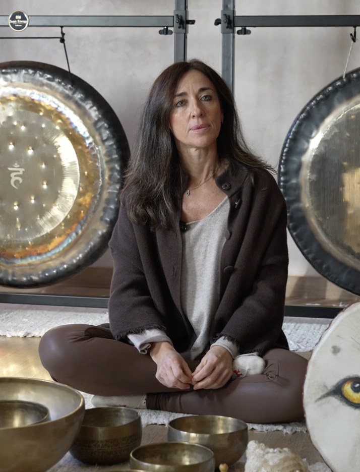 Patricia con gongs