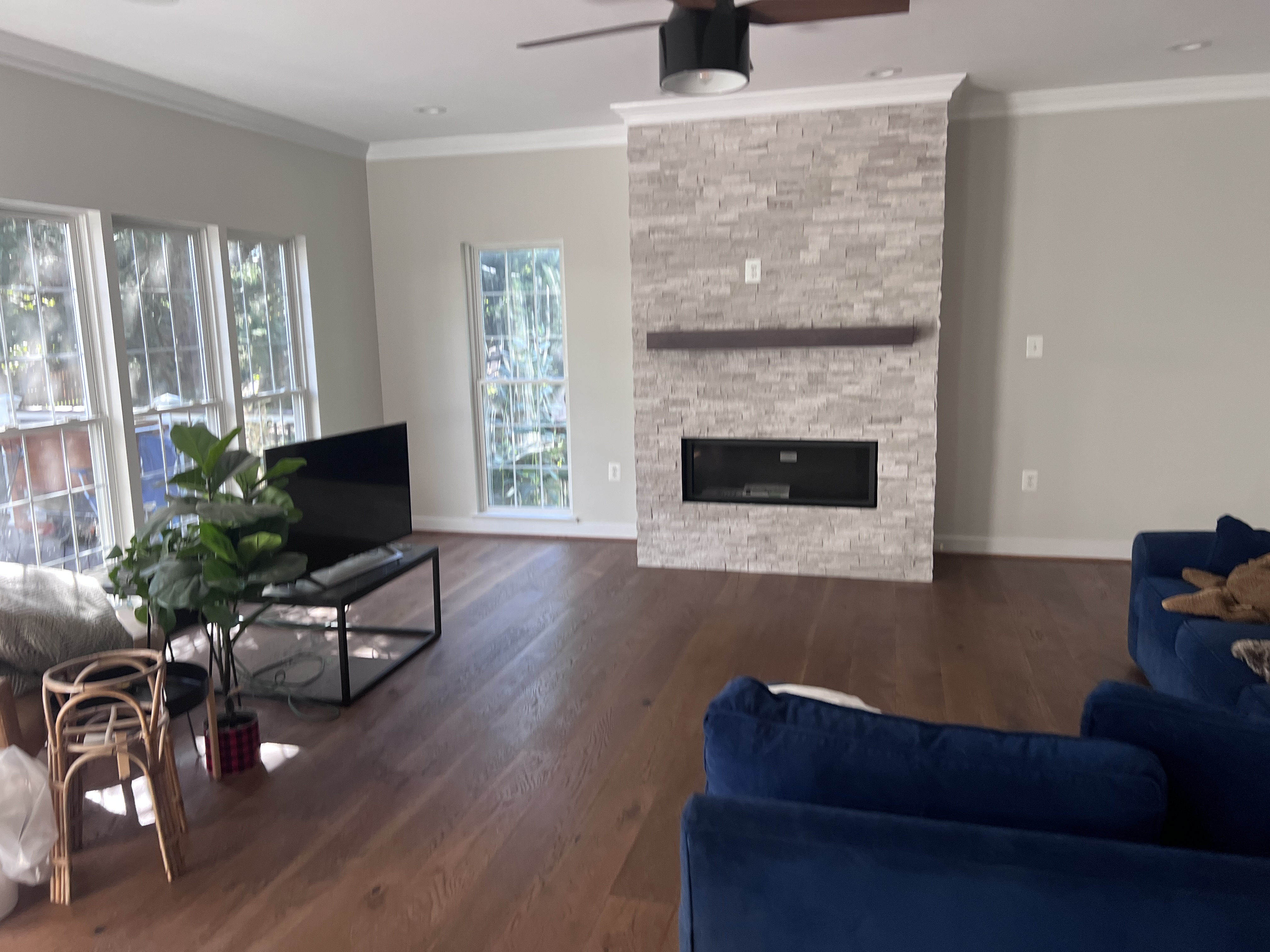 Basement media room by Idea Services LLC